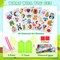 60pcs 5D Diamond Art Stickers Arts and Crafts Creative Gem Art Paint by Number Kits for Kids Ages 4-6 6-8 8-12 Boys Girls DIY Mosaic Stickers Toys for Birthday Party Halloween Christmas Gifts